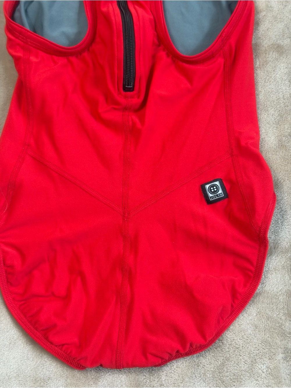 Jolyn Anique Red Waterpolo One-Piece Swim Suit Size 30 - Picture 5 of 9